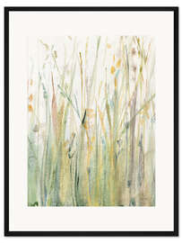 Gerahmter Kunstdruck Frühlingsgräser I