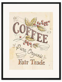 Gerahmter Kunstdruck Authentic Coffee VI