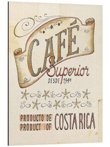 Cuadro de aluminio Authentic Coffee VIII