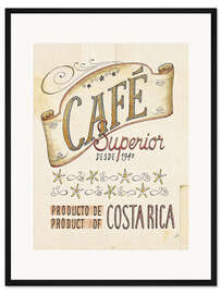 Gerahmter Kunstdruck Authentic Coffee VIII