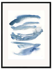 Framed art print Indigo Waves