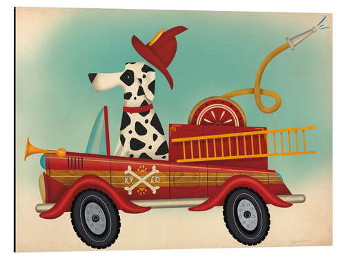 Aluminium print K9 fire department