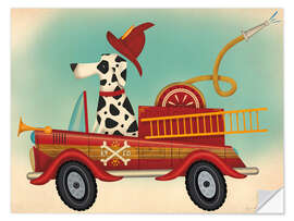 Wandsticker K9 Fire Department