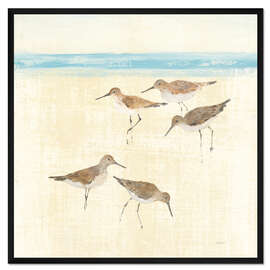 Gerahmter Kunstdruck Strandläufer II