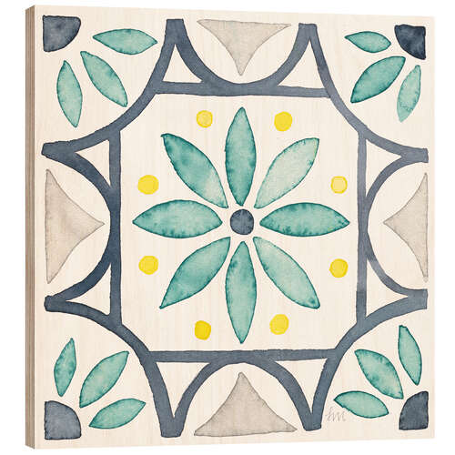 Trätavla Garden Getaway Tile VIII 