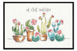 Gerahmter Kunstdruck Wüstenblüte I