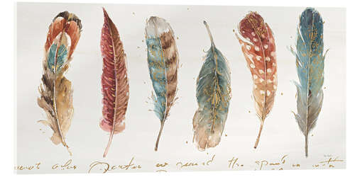Acrylic print Filigree feathers XI
