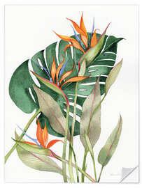 Wall sticker Botanical: Birds of paradise