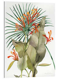 Quadro em plexi-alumínio Botanical Flame Lilies