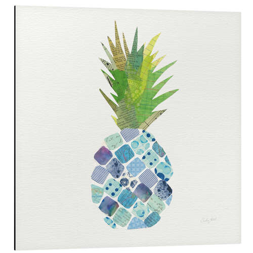 Tableau en aluminium Ananas tropical amusant II