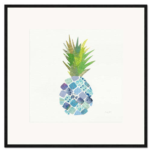 Ingelijste kunstdruk Tropical Pineapple II