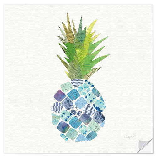 Wandsticker Tropische Ananas II