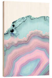 Puutaulu Light Blue and Blush Agate