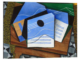 Magnettafel Gitarre auf einem Tisch, 1915