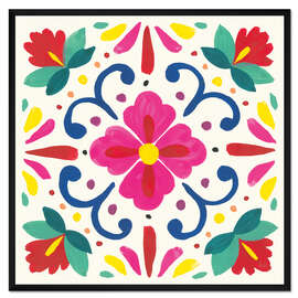 Gerahmter Kunstdruck Blumenfiesta VII