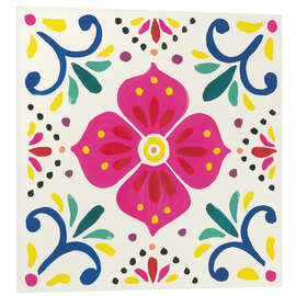 Foam board print Flower Fiesta IX