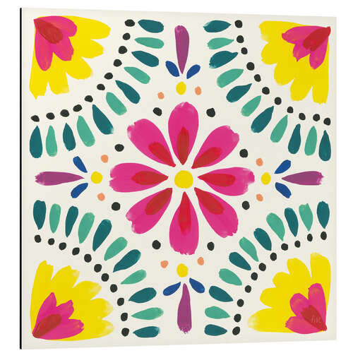 Aluminium print Flower Fiesta X