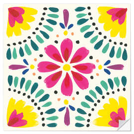 Wandsticker Blumenfiesta X