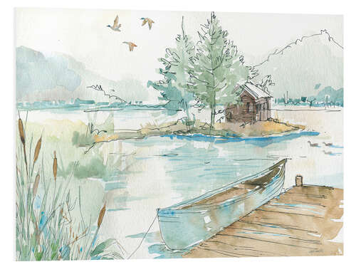 Foam board print Lakehouse II