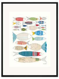 Gerahmter Kunstdruck Wind und Wellen VI