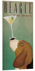 Foam board print Beagle Martini