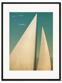 Gerahmter Kunstdruck Segel I