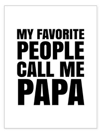 Wandbild  My Favorite People Call Me Papa - Creative Angel
