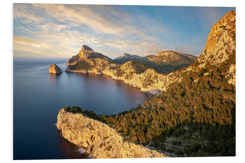 Foam board print Evening sun at Cap de Formentor, Mallorca