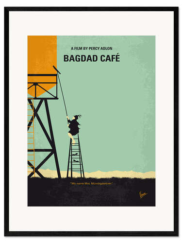 Stampa artistica con cornice Bagdad Café