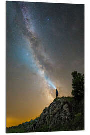 Magnettafel Man betrachtet die Milchstraße