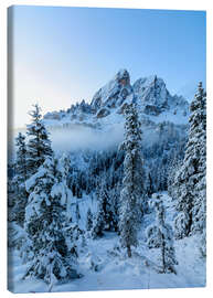 Canvas print The high peak of Sass De Putia