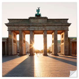 Vinilo para la pared Puerta de Brandenburgo al amanecer