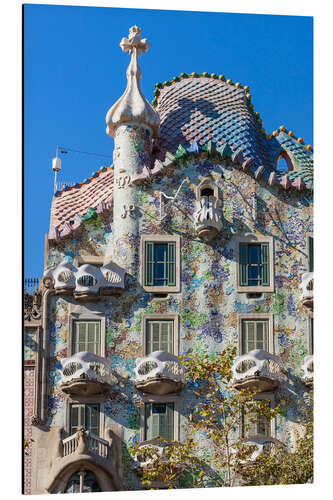 Aluminium print Facade of the Casa Batllo, Barcelona