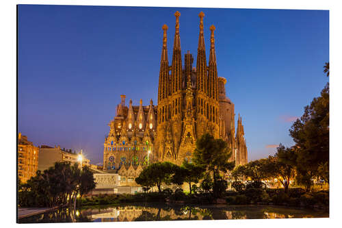 Obraz na aluminium After over the La Sagrada Familia church in Barcelona