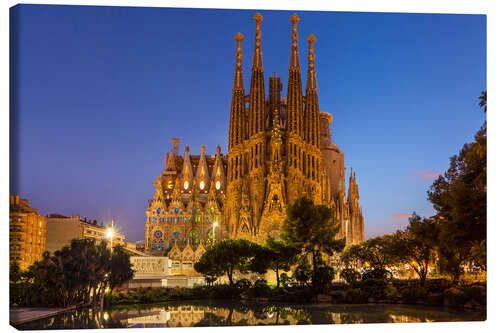 Quadro em tela After over the La Sagrada Familia church in Barcelona