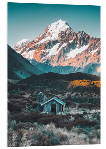 Gallery print Hut at Mount Cook, New Zealand