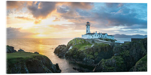 Tableau en verre acrylique Phare de Fanad Head en Irlande