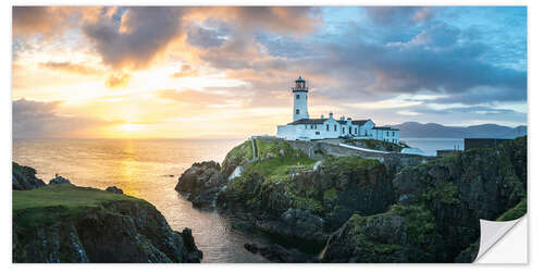 Selvklebende plakat Fanad Head Lighthouse in Ireland