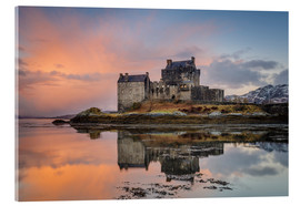 Akrylglastavla  Dawn at Eilean Donan Castle - Andrew Sproule