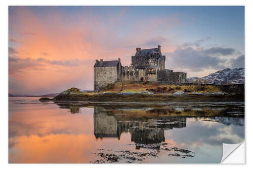 Wall sticker Dawn at Eilean Donan Castle