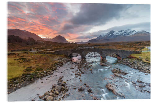 Acrylic print Sgurr nan Gillean in the Cuillin mountains