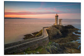 Aluminium print Petit Minou light house at sunrise