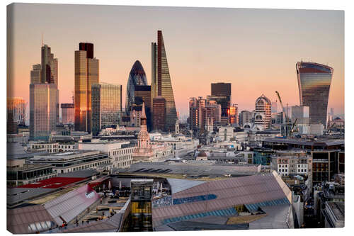 Tableau sur toile Skyline de Londres avec la cathédrale Saint-Paul