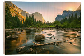 Wood print Valley View - Yosemite National Park - Robin Oelschlegel