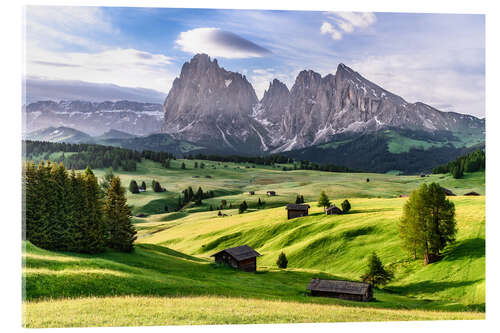 Quadro em acrílico Alpe di Siusi South Tyrol