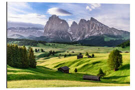 Cuadro de aluminio Alpes en Suiza, Dolomitas