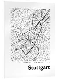 Galleriprint City map of Stuttgart