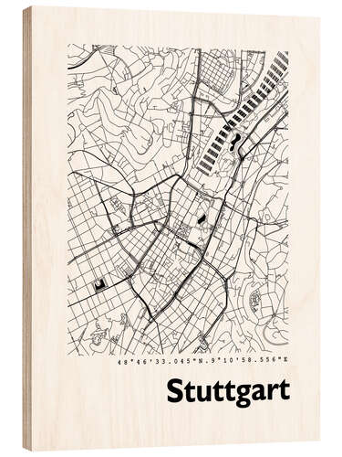 Trätavla City map of Stuttgart