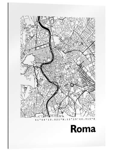 Gallery print City map of Rome