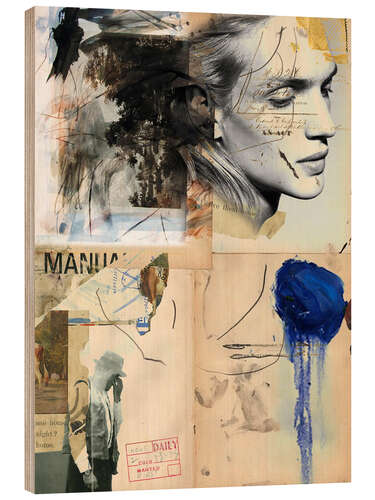 Holzbild Collage